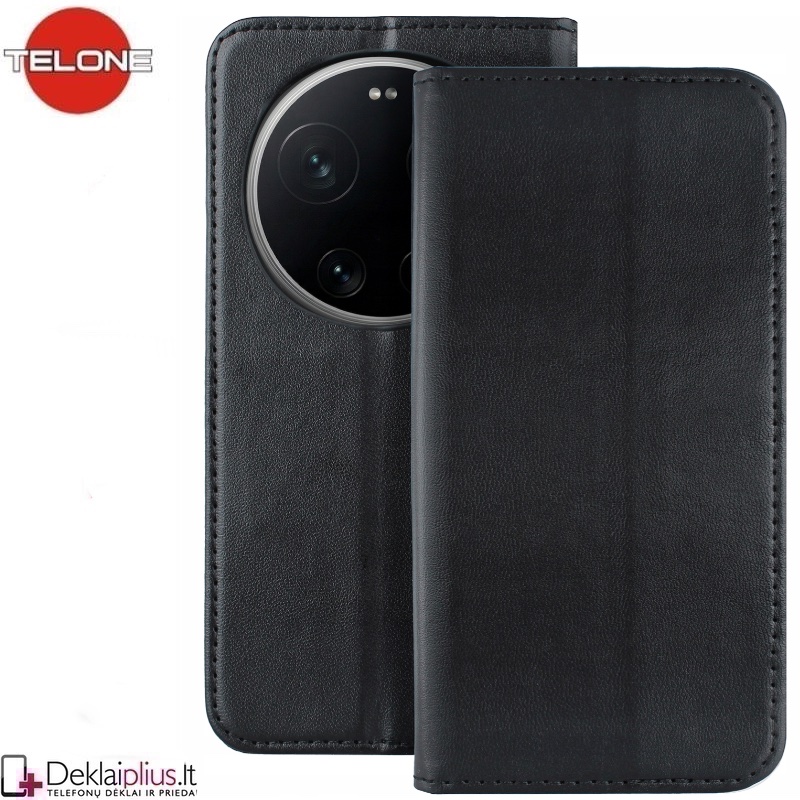 Telone dirbtinės odos dėklas - juodas (Xiaomi 17 Ultra) Telone dirbtinės odos dėklas - juodas (Xiaomi 17 Ultra)